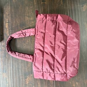 SPLITS59 LOS ANGELES Puffer Tote Bag in Burgundy - SPLITS59 - Used
